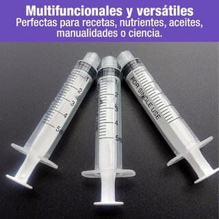 Foto 2 | Foto 2 | Set de 10 Jeringas Reutilizables de 5 ml con Medición