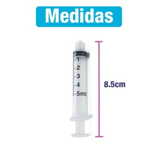 Foto 5 | Foto 5 | Set de 10 Jeringas Reutilizables de 5 ml con Medición