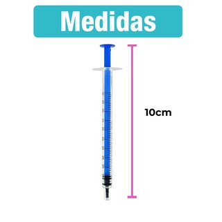 Foto 7 | Foto 7 | Set De 20 Jeringas Reutilizables De 1 Ml Con Medición