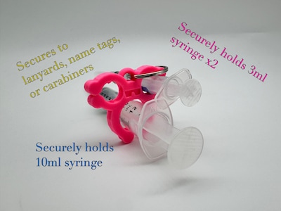 Foto 5 | Foto 5 | Llavero Con Soporte Para Jeringas, Versión 2, Color Negro - Venta Internacional.