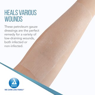 Foto 3 | Foto 3 | Apósito De Gasa Dynarex Sterile Petroleum  3 X 9 Cm  Para Heridas  12 Unidades - Venta Internacional.