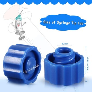 Foto 2 | Foto 2 | Tapones Con Punta De Jeringa Tenare 150 Unidades Conector Luer Azul - Venta Internacional.