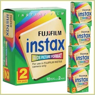 Foto 1 | Foto 1 | Película Instantánea Fujifilm Instax Wide, 10 Exposiciones X 5 Paquetes Individuales - Venta Internacional.