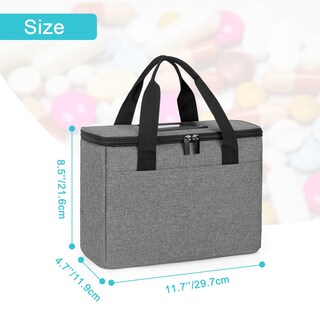 Foto 6 | Foto 6 | Bolsa De Primeros Auxilios Trunab Pequeña Vacía Para Guardar Medicamentos Gris - Venta Internacional.