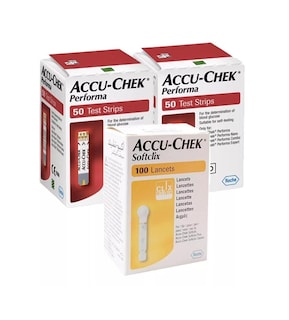 Foto 1 | Foto 1 | 100 Tiras y 100 Lancetas Accu-chek Performa Softclix Glucosa