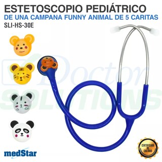 Foto 2 | Foto 2 | Estetoscopio Pediátrico MedStar 30E Azul de 1 Campana Funny Animal