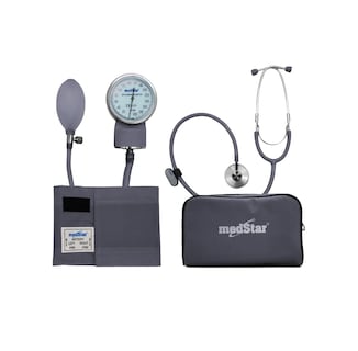 Foto 1 | Foto 1 | Baumanómetro Kit con Estetoscopio de una Campana MedStar color Gris