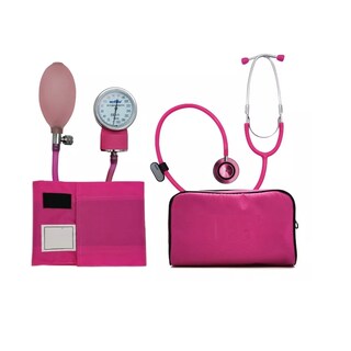 Foto 1 | Foto 1 | Baumanómetro Aneroide Kit con Estetoscopio de Doble Eo Safe Imports Esi-10650 Rosa