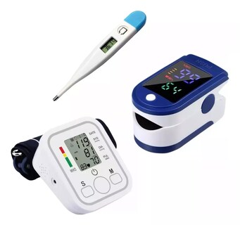 Foto 1 | Foto 1 | Kit de Monitoreo de Salud Multifuncional con Brazalete Oxímetro y Termómetro