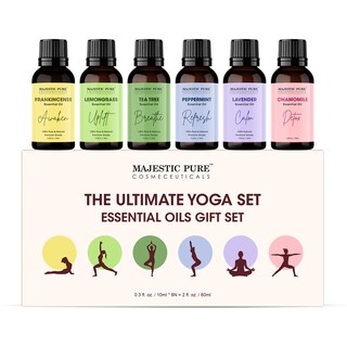 Foto 1 | Foto 1 | Set De Regalo De Aceites Esenciales Majestic Pure Yoga Con 6 Aceites De 100 Ml - Venta Internacional.