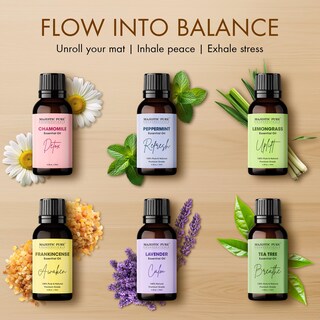 Foto 2 | Foto 2 | Set De Regalo De Aceites Esenciales Majestic Pure Yoga Con 6 Aceites De 100 Ml - Venta Internacional.