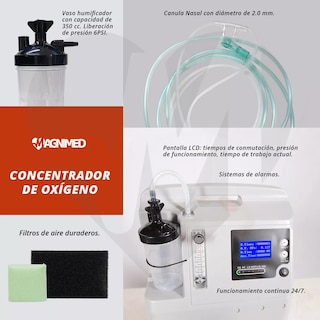 Foto 4 | Foto 4 | Concentrador de Oxígeno 5 Litros Medical Compacto Grado Hospitalario
