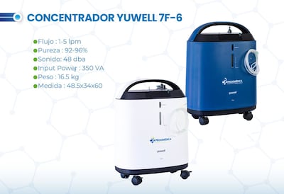 Foto 5 | Foto 5 | Concentrador De Oxígeno Yuwell 5 Litros | Incluye Vaso Humidificador, Cánula Nasal Y Filtros