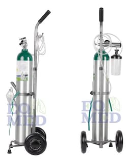 Foto 3 | Foto 3 | Tanque De Oxigeno 680 Litros Con Carrito-regulador Vacio