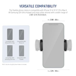 Foto 5 | Foto 5 | Soporte Para Teléfono Neewer Flexible Con Zapato Frío Para Anillo De Luz - Venta Internacional.