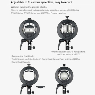 Foto 3 | Foto 3 | Soporte Speedlite S-type Bowens Para Flashes Godox - Venta Internacional.