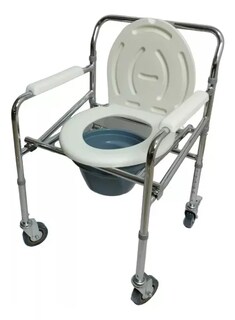 Foto 1 | Foto 1 | Silla Cómodo para Adulto con Ruedas Plegable