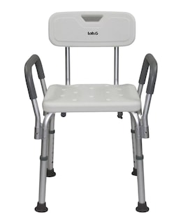 Foto 1 | Foto 1 | Silla De Ducha Ortopédica Para Baño Con Respaldo Ajustable Blanco/negro