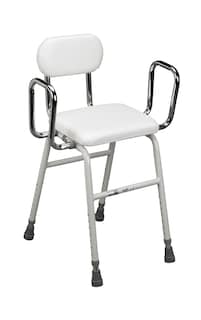 Foto 1 | Foto 1 | Taburete De Altura Ajustable Con Respaldo Y Brazos Drive Medical - Venta Internacional.