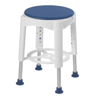 Foto 1 | Foto 1 | Taburete De Baño Drive Medical Con Asiento Giratorio Acolchado Blanco/azul - Venta Internacional.