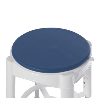 Foto 2 | Foto 2 | Taburete De Baño Drive Medical Con Asiento Giratorio Acolchado Blanco/azul - Venta Internacional.