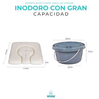 Foto 7 | Foto 7 | Silla 3 En 1 Con Ruedas Para Adulto Mayor | Palanca Para Escalón | Inodoro Portátil, Ducha Y Silla De Ruedas | Asiento Acolchado
