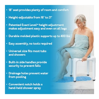 Foto 2 | Foto 2 | Asiento De Baño Y Silla De Ducha Carex Universal Con Soporte Universal De 400 Libras - Venta Internacional.