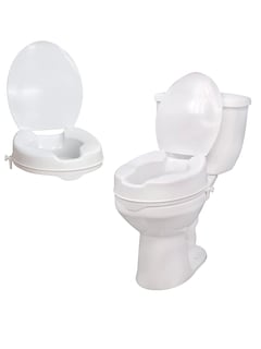 Foto 1 | Foto 1 | Aumento Asiento para Baño con Tapa SC Super Confort SC-674 color Blanco Elevación 5 CM Silla para Adulto Mayor