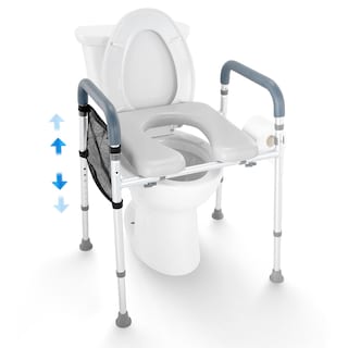 Foto 1 | Foto 1 | Asiento De Inodoro Elevado Vevor, 7 Posiciones, Altura 19,3 — 25,2 160 Kg - Venta Internacional.