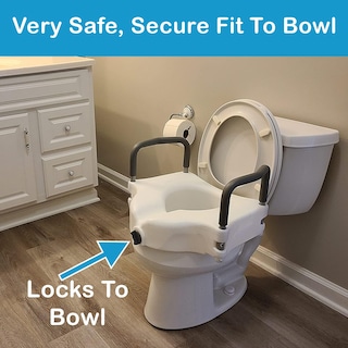 Foto 3 | Foto 3 | Elevador De Asiento De Inodoro Carex E-z Lock Con Asas De 11,4 Cm A 4,5 Pulgadas - Venta Internacional.