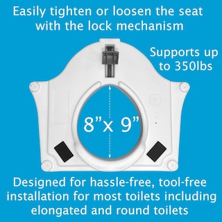 Foto 5 | Foto 5 | Elevador De Asiento De Inodoro Carex E-z Lock Con Asas De 11,4 Cm A 4,5 Pulgadas - Venta Internacional.