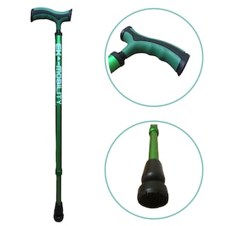 Foto 1 | Foto 1 | Baston Ultra Ligero de Aluminio con Sistema Goma Rotatoria Verde