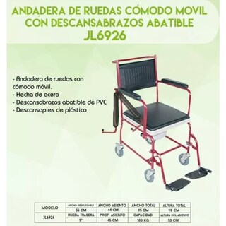 Foto 2 | Foto 2 | Andadera Ruedas Cómoda Descansabrazos Abatible Mobicare Jl6926