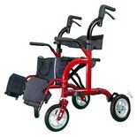 Andadera Para Adulto Con Asiento Andafacil 2 En 1 - Roja