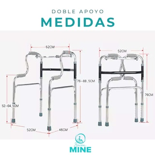 Foto 5 | Foto 5 | Andadera de Aluminio Seven Ajustable de Doble Apoyo