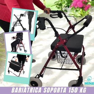 Foto 2 | Foto 2 | Andadera Rollator Bariátrica |soporta150 Kg, Extra Ancha