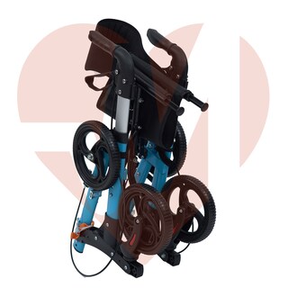 Foto 3 | Foto 3 | Andadera Rollator Plegable De Lujo | Ligera, Compacta, Frenos De Seguridad Con Sistema De Bloqueo Y Bolsa De Almacenamiento