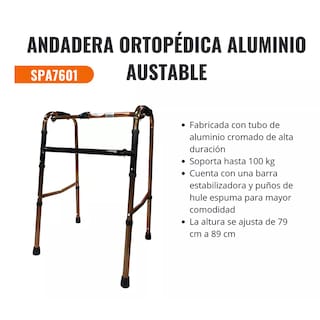 Foto 3 | Foto 3 | Andadera 2 En 1 Aluminio C/gomas Antiderrapantes Speedy