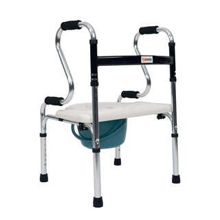 Foto 1 | Foto 1 | Andadera con Sanitario MAGNIMED Silla de Ducha Plegable de Acero 6 Niveles de Altura