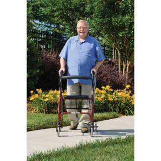 Foto 4 | Foto 4 | Rollator Lumex Walkabout Lite, Ligero, 6,6 Kg, Con Asiento, Color Rosa - Venta Internacional.