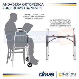 Foto 6 | Foto 6 | Walker Drive Medical Deluxe Plegable Con Ruedas De 5 Cm - Venta Internacional.