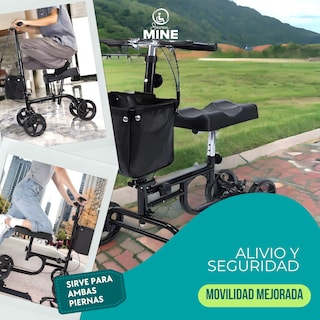 Foto 4 | Foto 4 | Andadera Ortopedica Con Ruedas Para Apoyar La Rodilla Delux Con Bolsa | Plegable