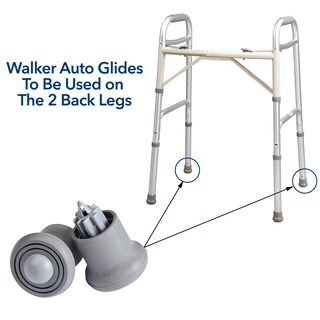 Foto 3 | Foto 3 | Walker Auto Glides Carex Para Personas Mayores Y Adultos, Ajuste Universal - Venta Internacional.