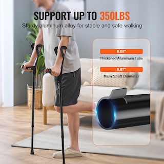 Foto 4 | Foto 4 | Muletas De Antebrazo Vevor Plegables Para Caminar Altura Ajustable - Venta Internacional.
