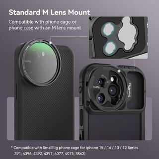 Foto 2 | Foto 2 | Adaptador De Filtro Smallrig Magnético De 52 Mm Para Caja/funda De Teléfono - Venta Internacional.