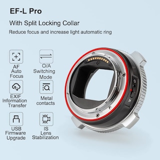 Foto 2 | Foto 2 | Adaptador De Montura De Objetivo Viltrox Ef-l Pro Para Canon Ef/ef-s A Montura L - Venta Internacional.