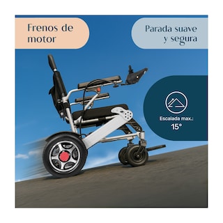 Foto 3 | Foto 3 | Silla Ruedas Electrica Plegable Acero Controlador 5 Vel Nanofort