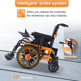 Foto 5 | Foto 5 | Silla de Ruedas Eléctrica AIJIA EW8014 Todo Terreno Plegable con Doble Motor de 250W y 150 kg de Soporte