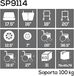Foto 3 | Foto 3 | Silla Eléctrica con Eleva piernas Speedy Acero Inoxidable
