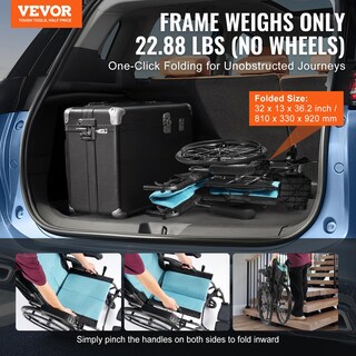 Foto 2 | Foto 2 | Silla De Ruedas Vevor De Aleación De Aluminio Ultraligera De 250 Kg - Venta Internacional.